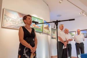 Likovna dela slikarjev, ki so ustvarjali na srečanju v Hiši čez cesto 6